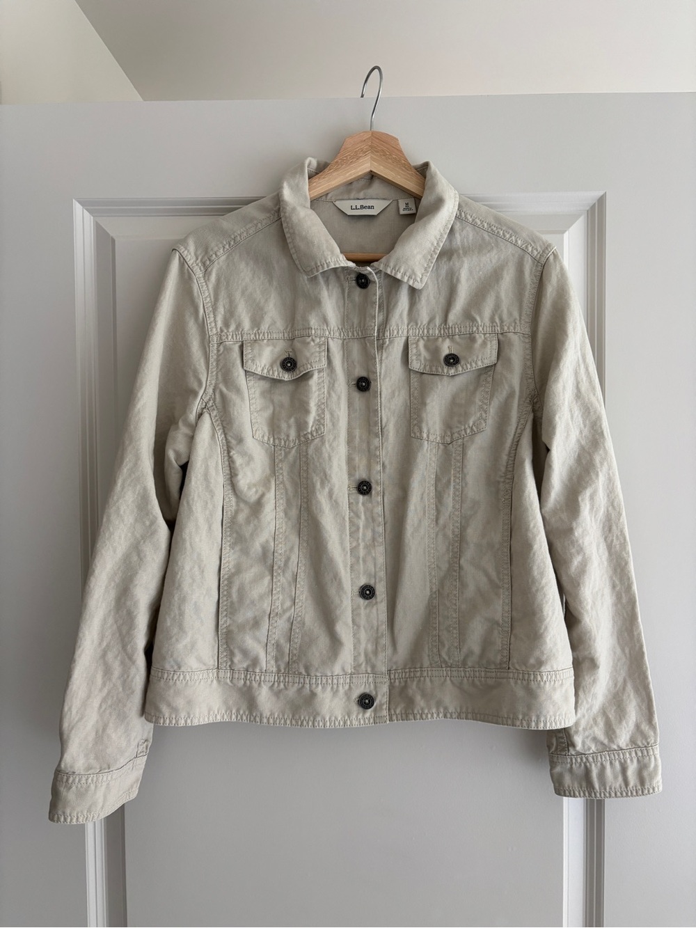 LL Bean linen cotton light jacket